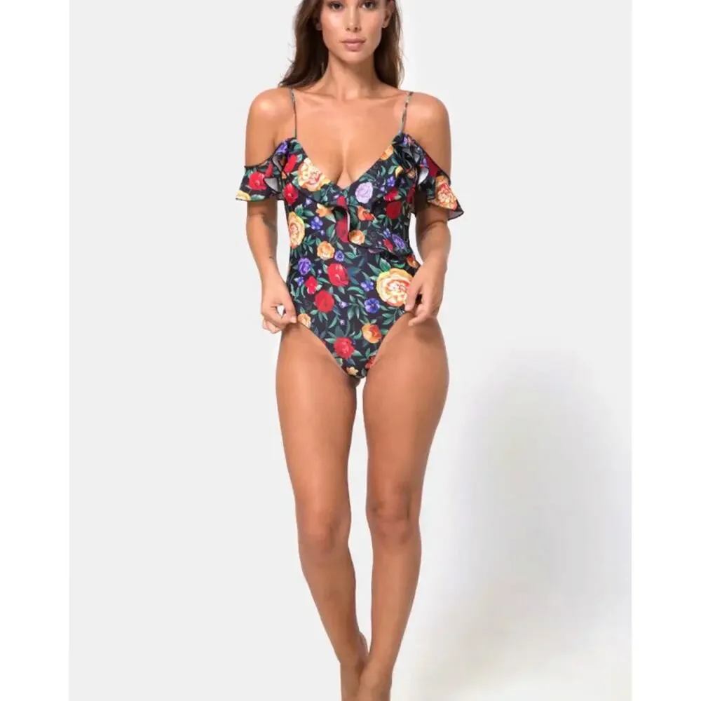 $69 NWT Motel Keenan Swimsuit In Senorita Rose size small